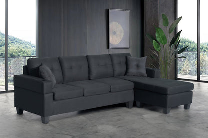 Sofa Sectional 2 Piece Linen Fabric Left or Right Facing Chaise  ES-1234