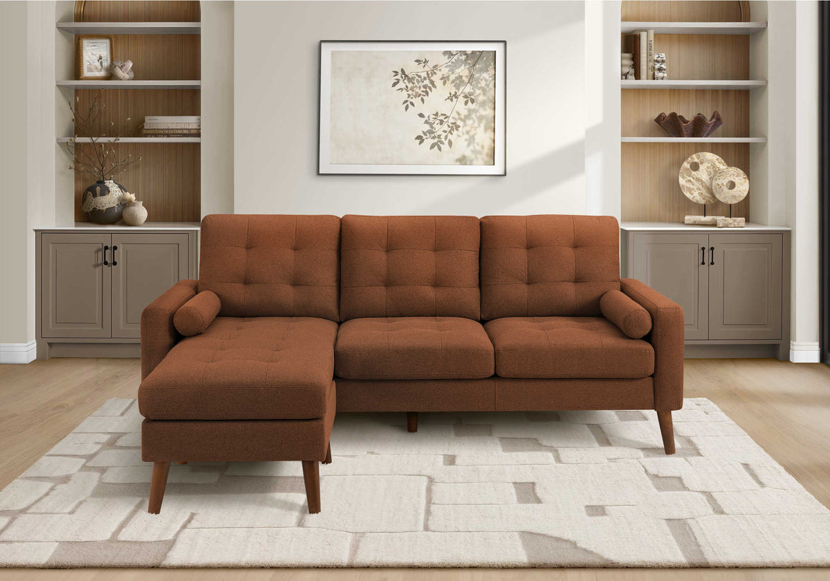 SOFA SECTIONAL - LOUNGER - L/R FACING WITH 2 PILLOWS