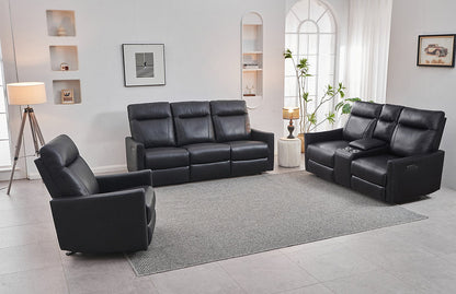 Recliner 3 Piece Power Sofa/Love Seat/Chair Leather Match - Living Room Set ERC-8005