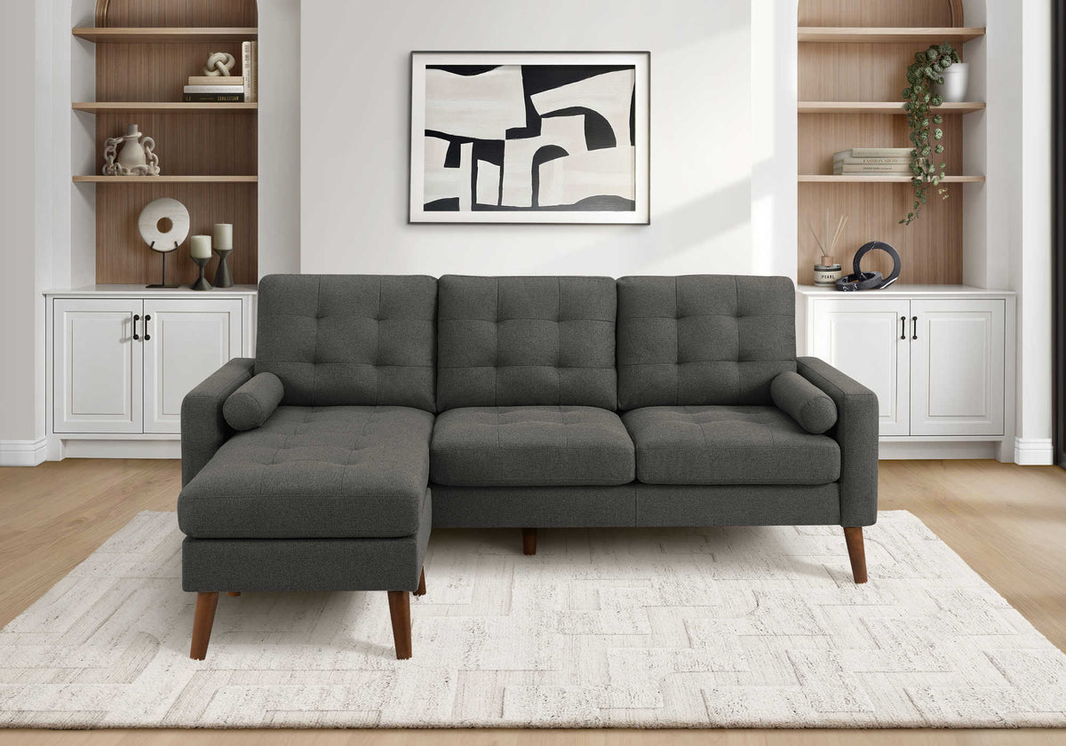 SOFA SECTIONAL - LOUNGER - L/R FACING WITH 2 PILLOWS
