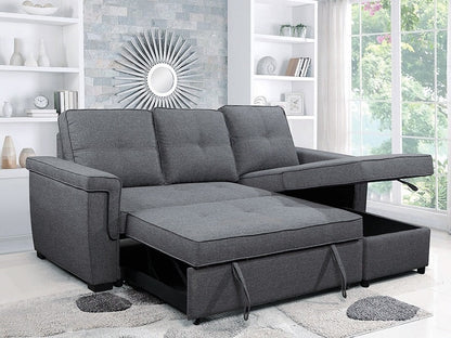 Sectional Sofa Bed With Left or Right Facing Chaise with Storage