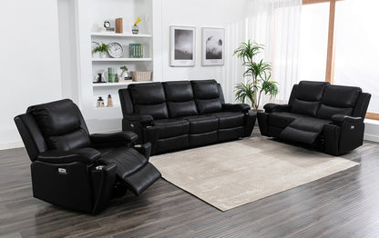 Recliner 3PC Set Leather Power Motion Sofa Love Seat & Chair ERC-8032