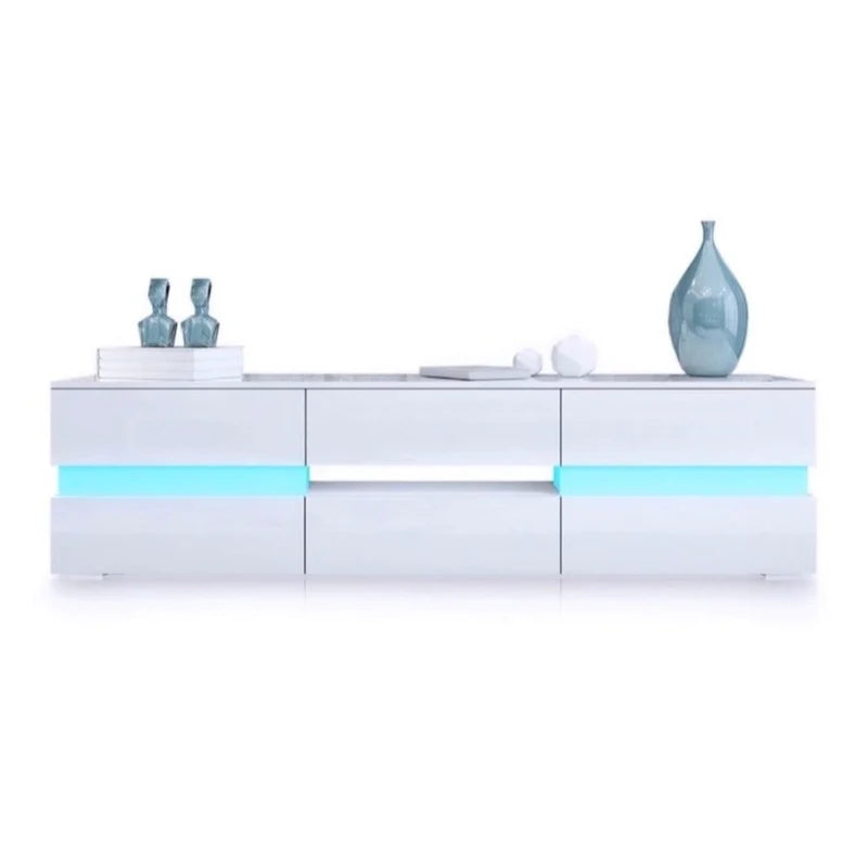 Eagle-Moderna White TV Stand