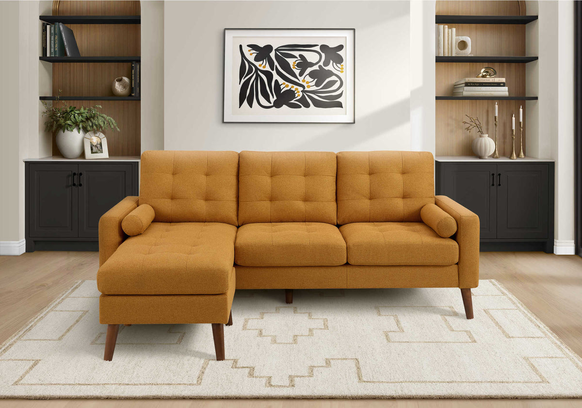 SOFA SECTIONAL - LOUNGER - L/R FACING WITH 2 PILLOWS